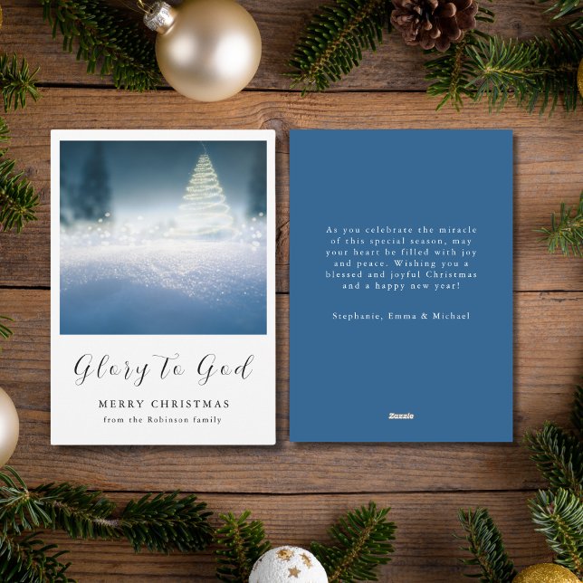 Christmas Glory to God Christian Holiday Card (Creator Uploaded)
