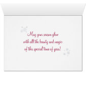 'Christmas Glow' Holiday Card - Beauty and Magic (Inside Horizontal (Bottom))