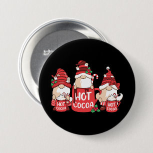Christmas Gnome and Hot Cocoa Button