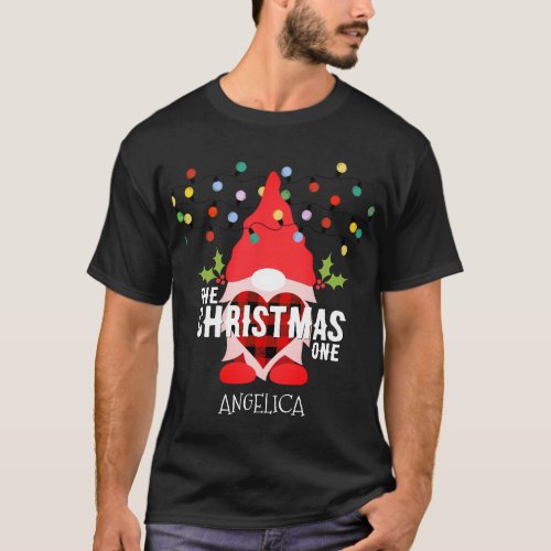 CHRISTMAS Gnome Buffalo Heart T_Shirt