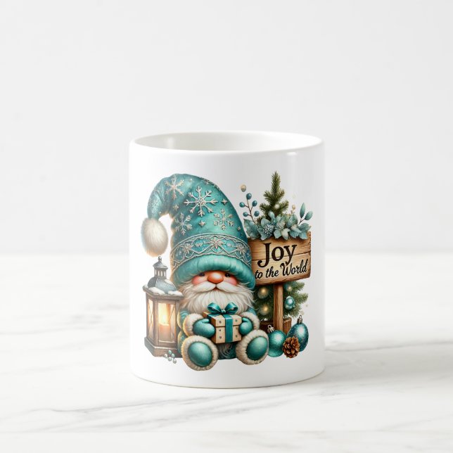 Christmas gnome cozy Christmas cozy gnome Joy Coffee Mug (Center)