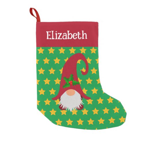 Christmas Gnome Customized Stocking