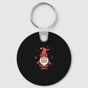 Christmas Gnome Dancing Gnome Family Christmas (1) Keychain