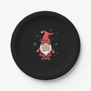 Christmas Gnome Dancing Gnome Family Christmas (1) Paper Plates