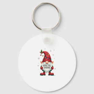 Christmas Gnome Dancing Gnome Family Christmas (2) Keychain