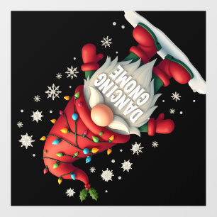 Christmas Gnome Dancing Gnome Family Christmas (3) Wall Decal
