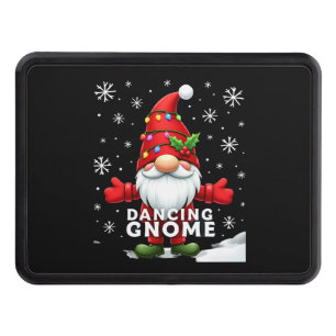 Christmas Gnome Dancing Gnome Family Christmas (4) Hitch Cover