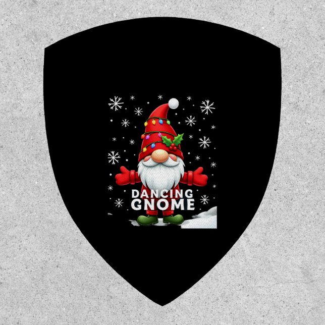 Christmas Gnome Dancing Gnome Family Christmas (4) Patch (Front)