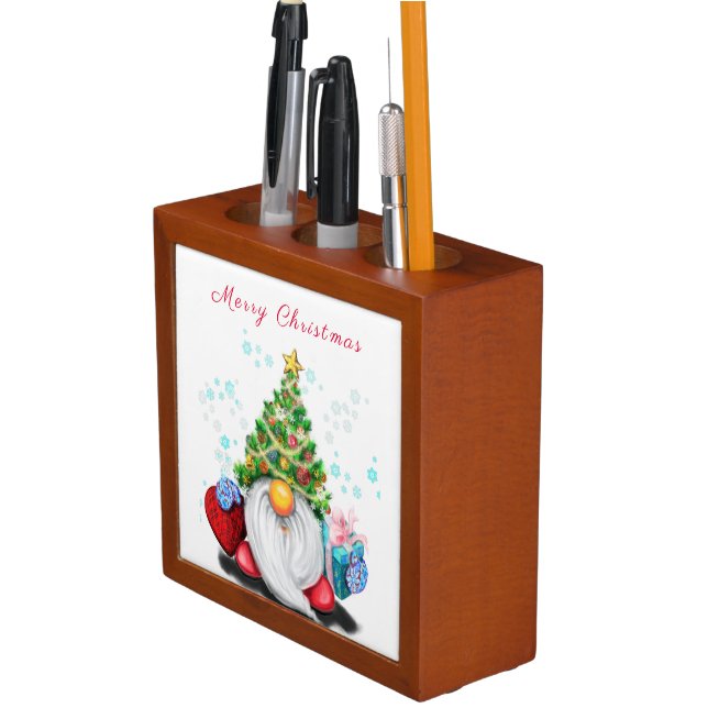 Christmas Gnome Desk Organizer (In Situ)