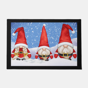 Christmas Gnome Door Mat