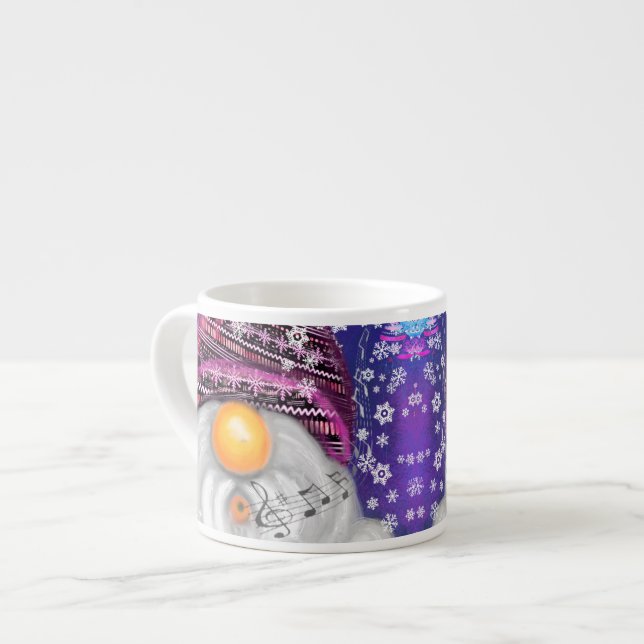 Christmas Gnome Espresso Cup (Front Left)