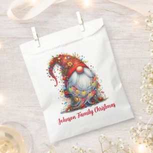 Christmas Gnome Favor Bag