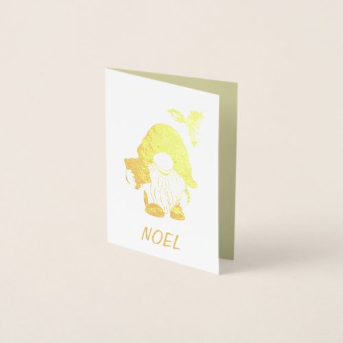 Christmas Gnome Foil Card