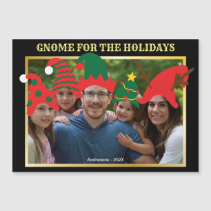 Christmas Gnome for the Holidays Fun Family Photo