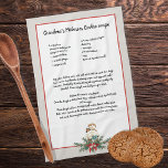 Christmas Gnome garland Gray Recipe keepsake  Kitchen Towel<br><div class="desc">Christmas Gnome garland Gray Recipe keepsake kitchen towel
Type in your own recipe or keep My grandma's cookies recipe.
Create your own Recipe keepsake Christmas Red Buffaloe plaid Truck Recipe keepsake,  green and black plaid. Our Personalized products are great gifts for any reason.</div>