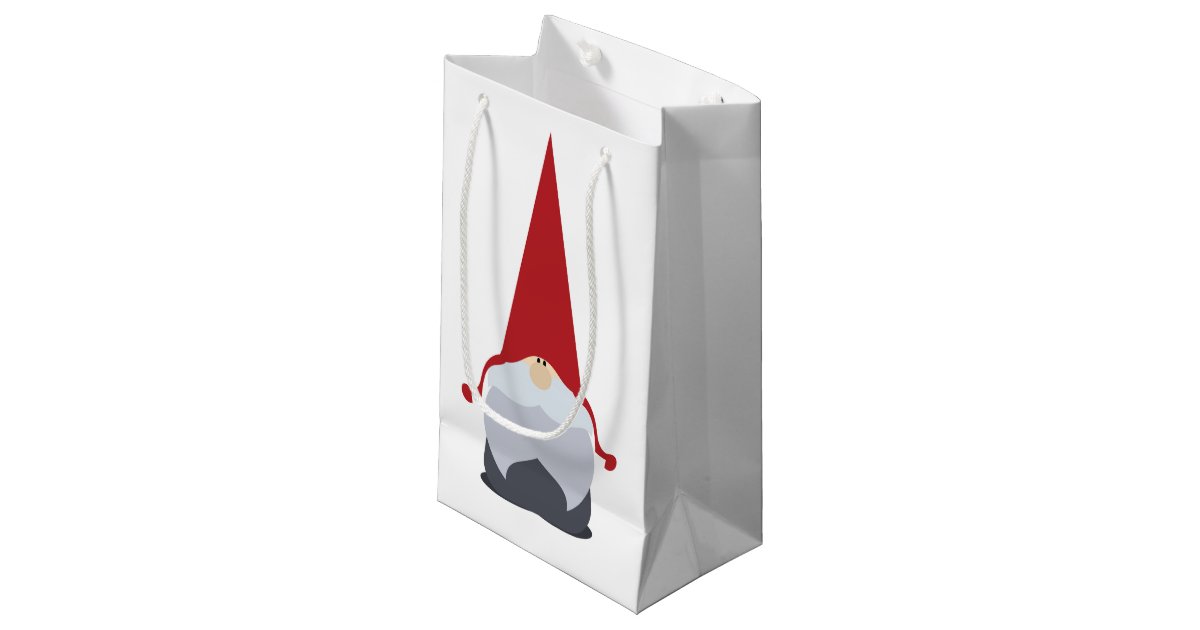 Christmas Gnome Gift Bag Zazzle