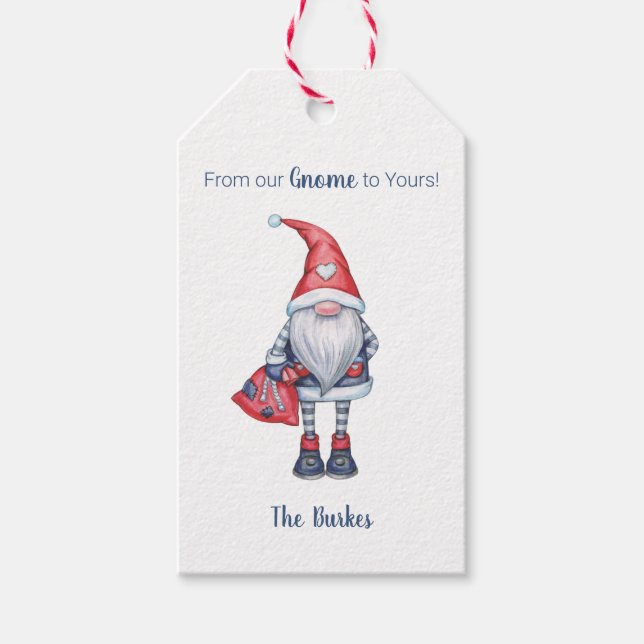 Christmas Gnome Gift Tag (Front)