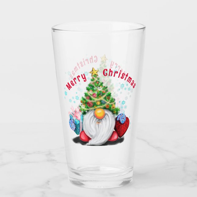 Christmas Gnome Glass (Front)