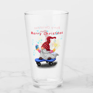 Christmas Gnome Glass Gift