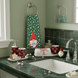 Christmas Gnome Hand Towel