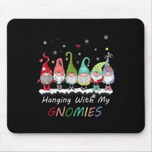 Christmas Gnome Hanging With My Gnomies Family Paj Mouse Pad