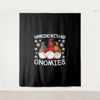 Christmas Gnome Hanging With My Gnomies Tapestry