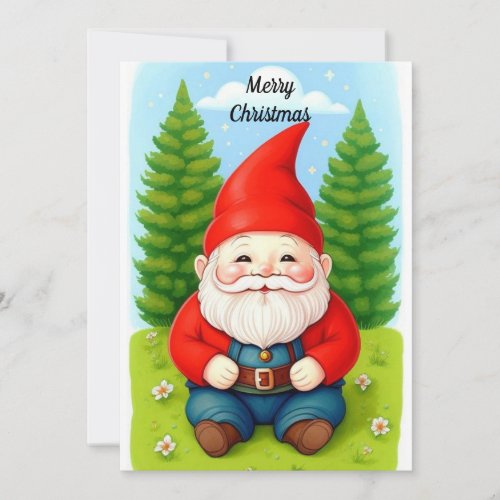 Christmas Gnome Holiday Card