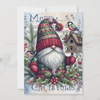 Christmas Gnome Holiday Card