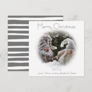 Christmas Gnome Imp Christmas Holiday Card