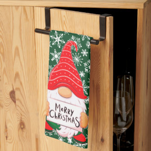 Christmas Gnome Kitchen Towel