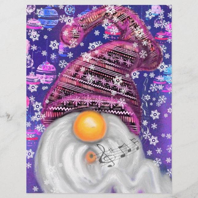 Christmas Gnome Letterhead (Back)
