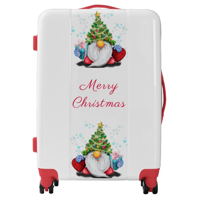 Christmas Gnome Luggage (Front)
