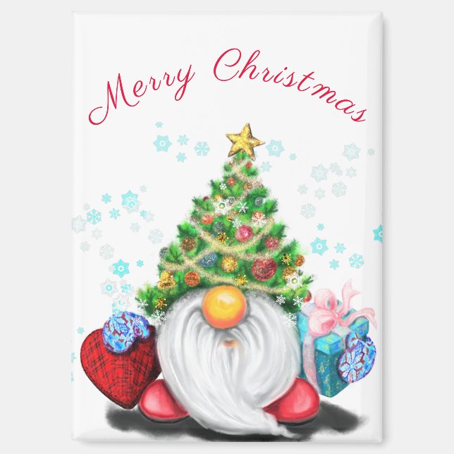 Christmas Gnome Magnet (Front)