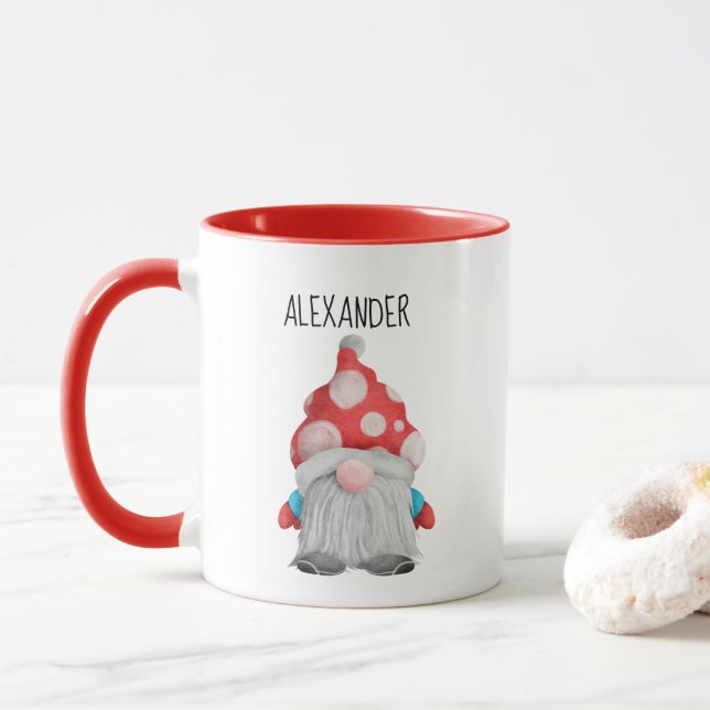 Christmas Gnome Mug (With Donut)