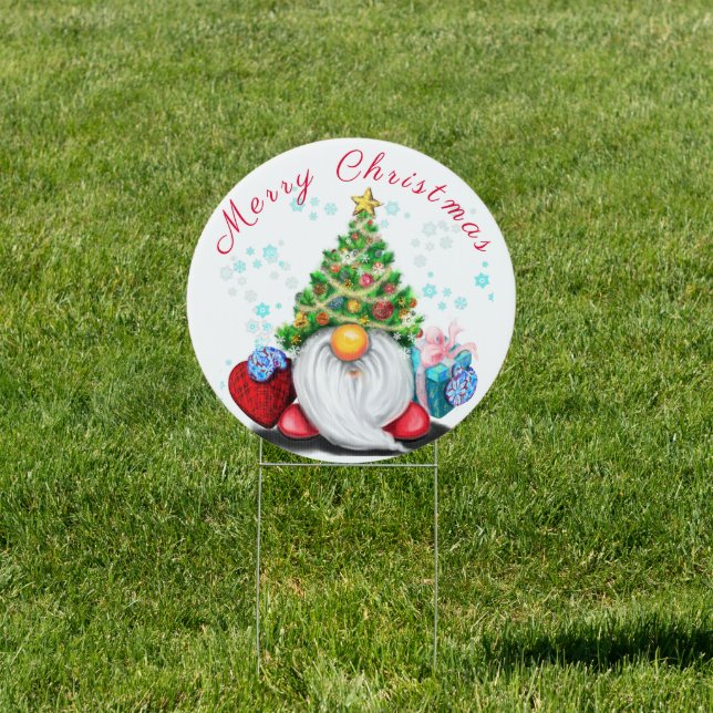 Christmas Gnome Outdoor Signs (Insitu)