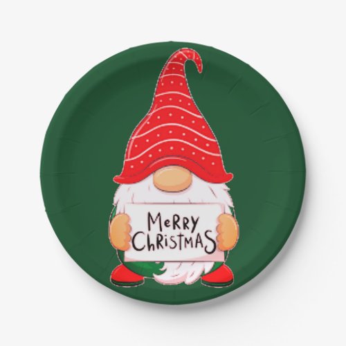 Christmas Gnome   Paper Plates