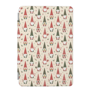 Christmas Gnome Party Pattern iPad Mini Cover