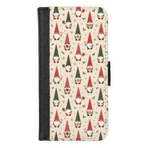 Christmas Gnome Party Pattern iPhone 8/7 Wallet Case