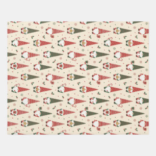Christmas Gnome Party Pattern Outdoor Rug
