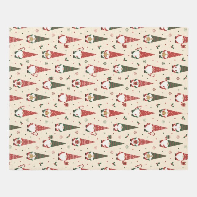 Christmas Gnome Party Pattern Outdoor Rug (Front)
