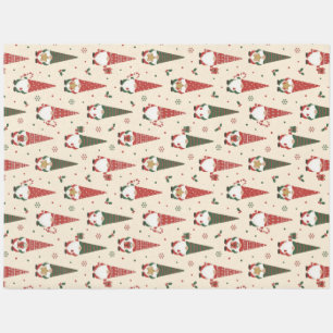Christmas Gnome Party Pattern Outdoor Rug