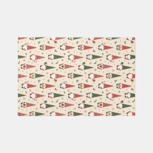 Christmas Gnome Party Pattern Outdoor Rug