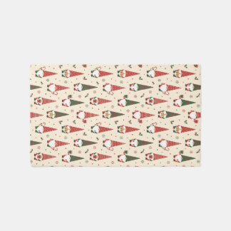 Christmas Gnome Party Pattern Outdoor Rug