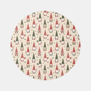 Christmas Gnome Party Pattern Outdoor Rug