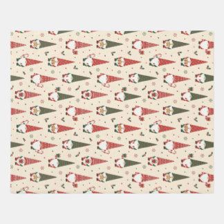 Christmas Gnome Party Pattern Rug