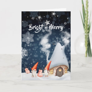 Christmas Gnome Photo Collage Holiday Card