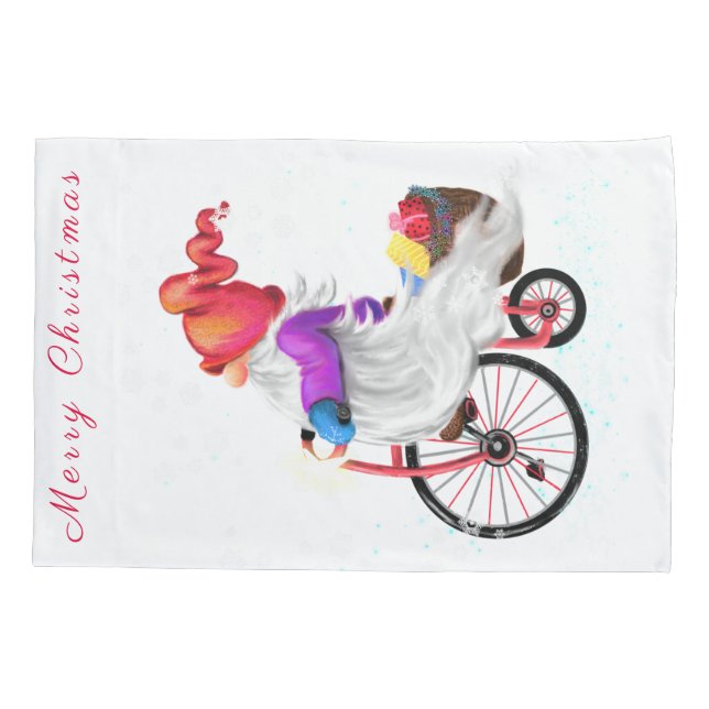 Christmas Gnome Pillow Case (Back)