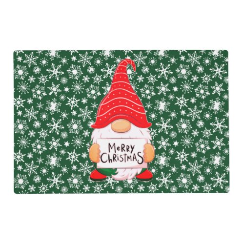Christmas Gnome   Placemat
