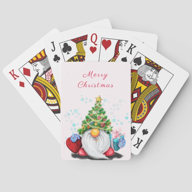 Christmas Gnome Playing Cards (Back)