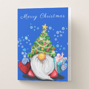 Christmas Gnome Pocket Folder